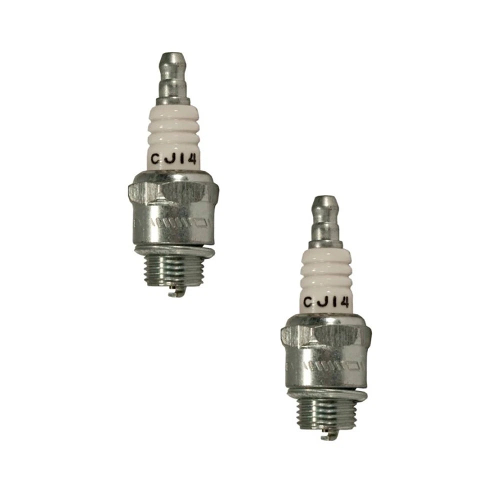 2 Pack Spark Plugs for Champion CJ14, Bosch WS8E, NGK BM4A (Fits Various)