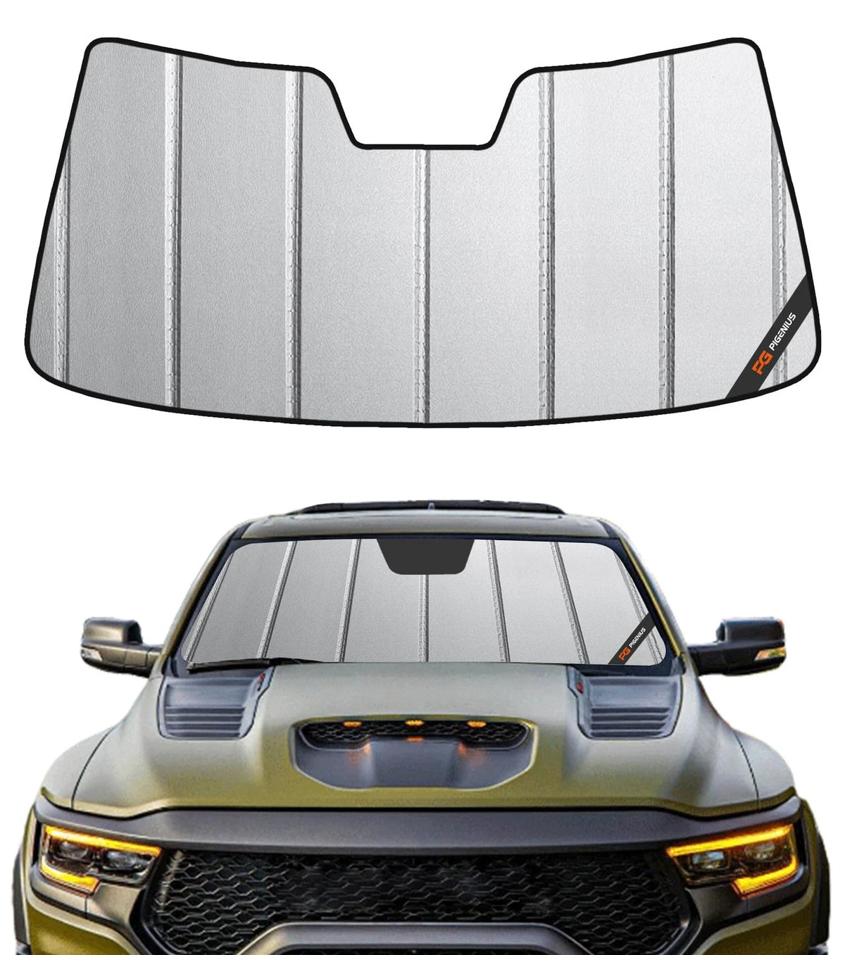 Windshield Sunshade for Dodge Ram 1500 (2009–2024)