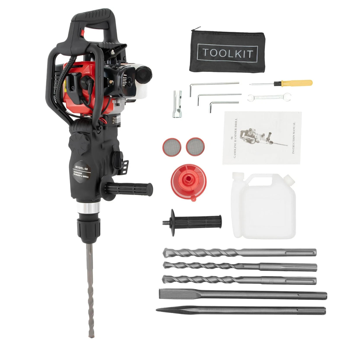 Gas Powered Petrol Jackhammer for Gasoline Hammer Drilling Machine