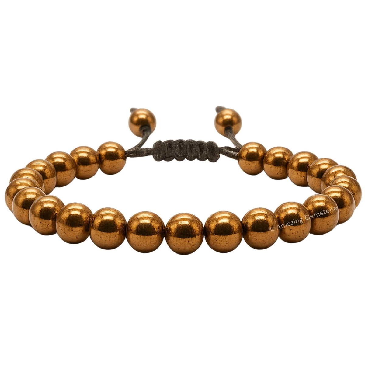 Gemstone Copper Hematite Bracelet for Gifts (One Size)