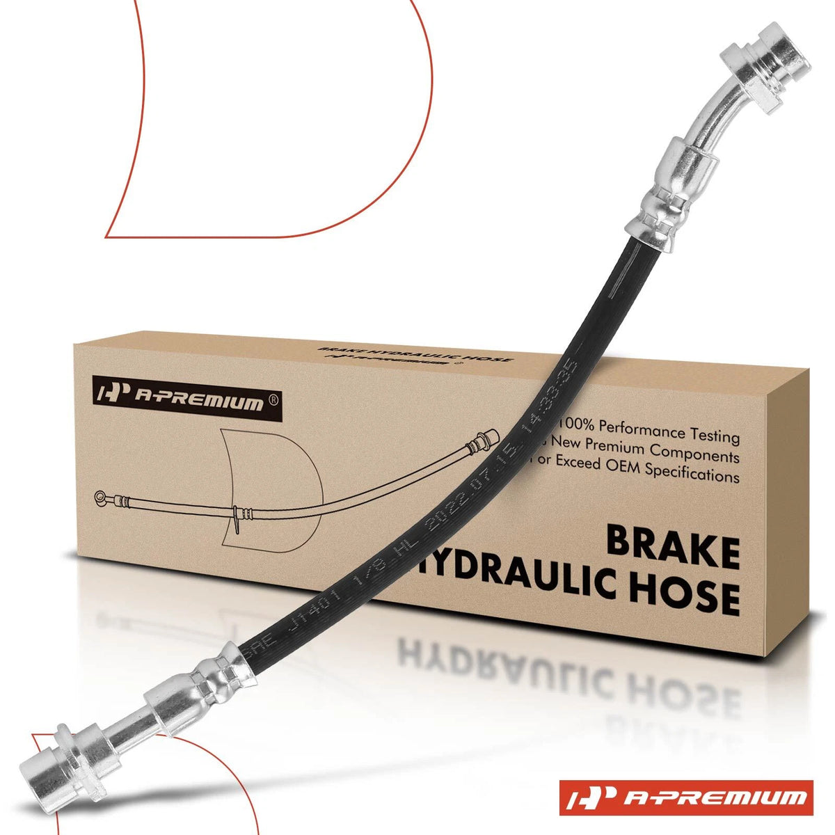 Rear Driver Brake Hydraulic Hose for Toyota Prius (2007–2009) 9094702F36, 2202668