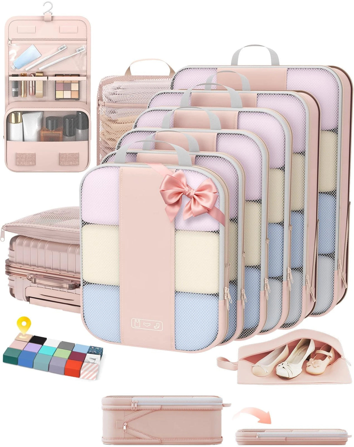 10 Compression Packing Cubes for Travel Gifts