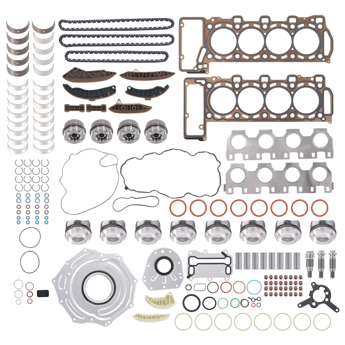 M177 4.0L Engine Pistons Gasket Bearing Timing Kit & VVT Gears for Mercedes-Benz (2017–2023)