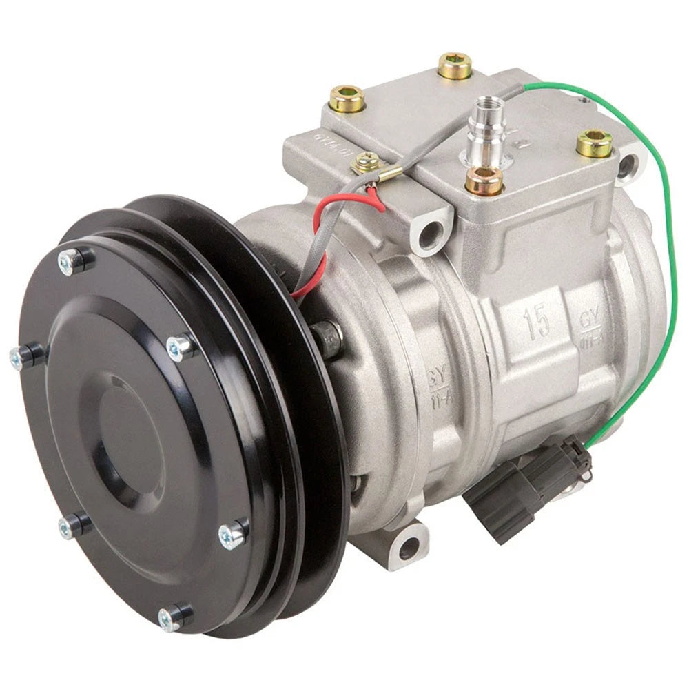 AC Compressor & V-Belt A/C Clutch for Denso (60-02249NA, 447200-0246)