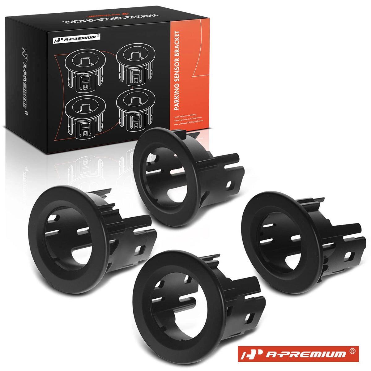 Set of 4 Front Inner & Outer Side Parking Sensor Bezels for Ford F-150 (2021–2023) - ML3Z15A862ACPTM, ML3Z15A862ADPTM, ML3Z15A862AAPTM