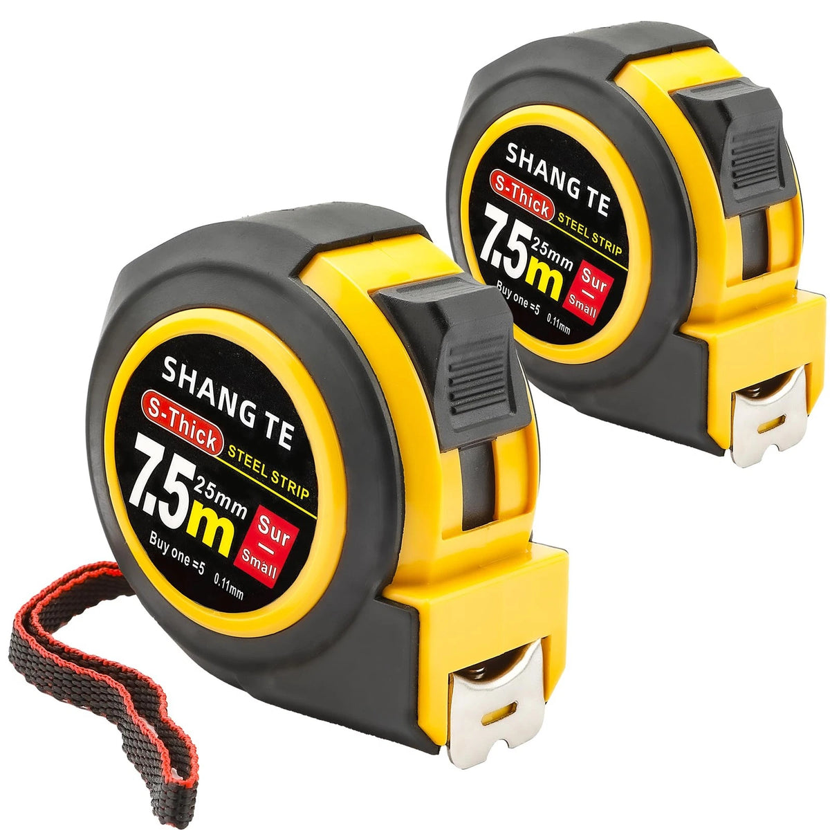2X 25 ft Tape Measure for Steel Measuring (Retractable)