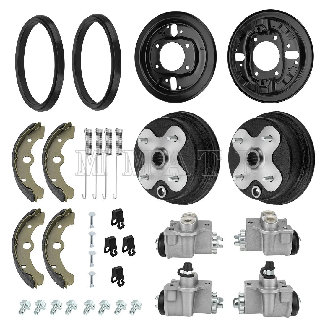 Front Brake Drum Plate Cylinder Kit for Yamaha Kodiak 400 4x4 (1993–1998)