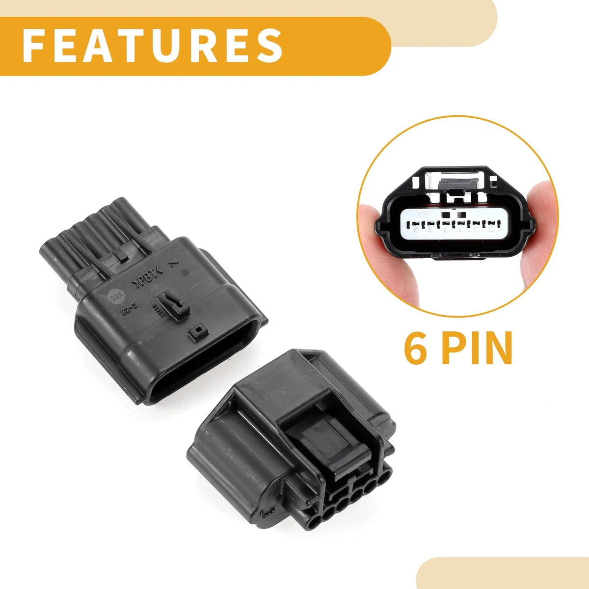 6 Pin Accelerator Pedal Sensor Connector Plug for Honda