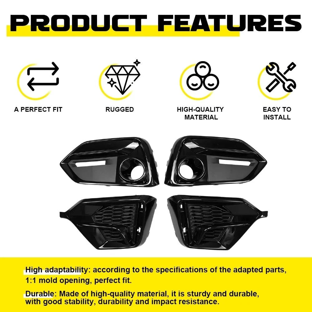 Set of 2 Fog Light Garnish Covers for Honda Civic Type-R (2016–2021)