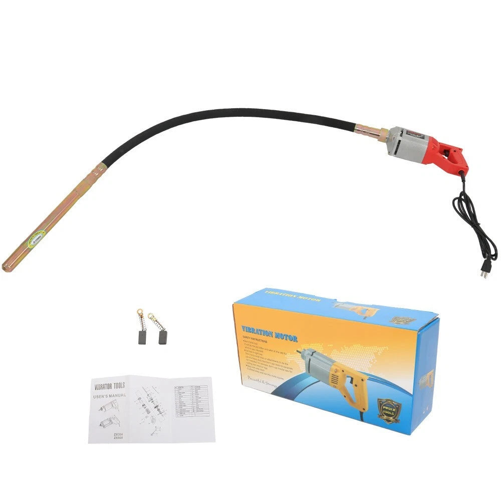 110V Power Concrete Vibrator with 5 FT Copper Shaft (1300W)
