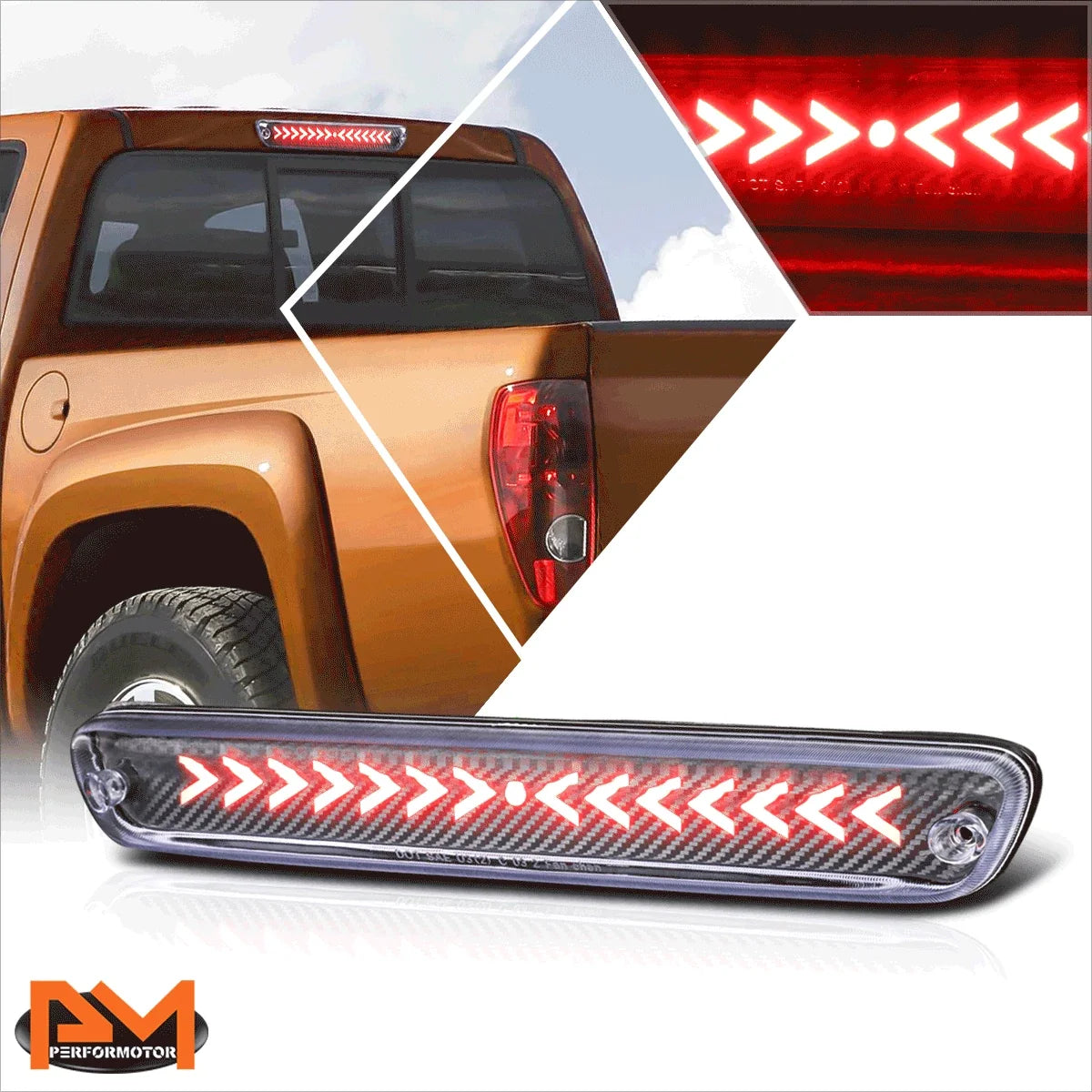 Sequential Arrow LED Third Tail Brake Light for Colorado/Canyon (2004–2012)