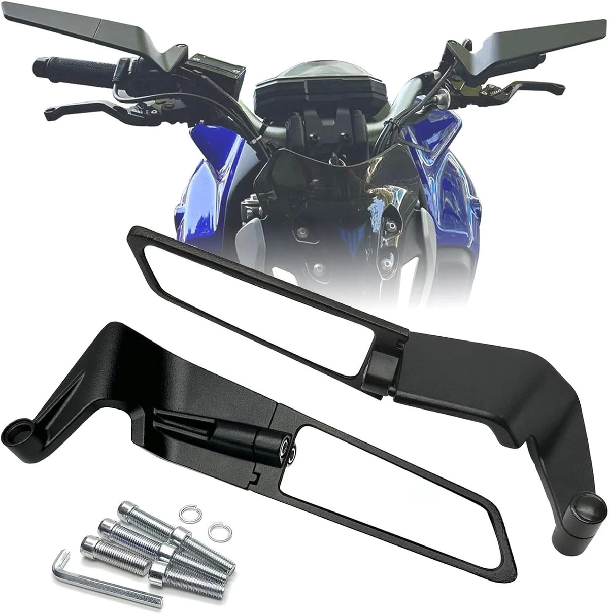 Stealth Side Rearview Mirrors for Yamaha MT09 SP (2025)