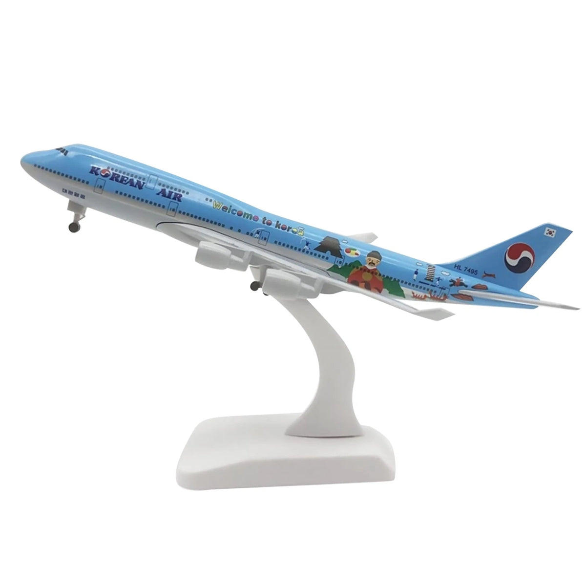 1:350 Diecast Alloy Korean Air B747 Aircraft Model Plane Collection