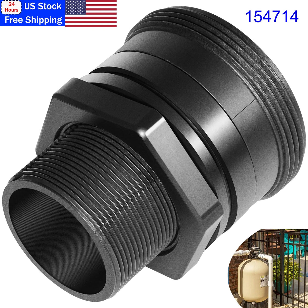 Bulkhead Replacement Kit for Triton II Sand Filter TR50, 60, 100, 140