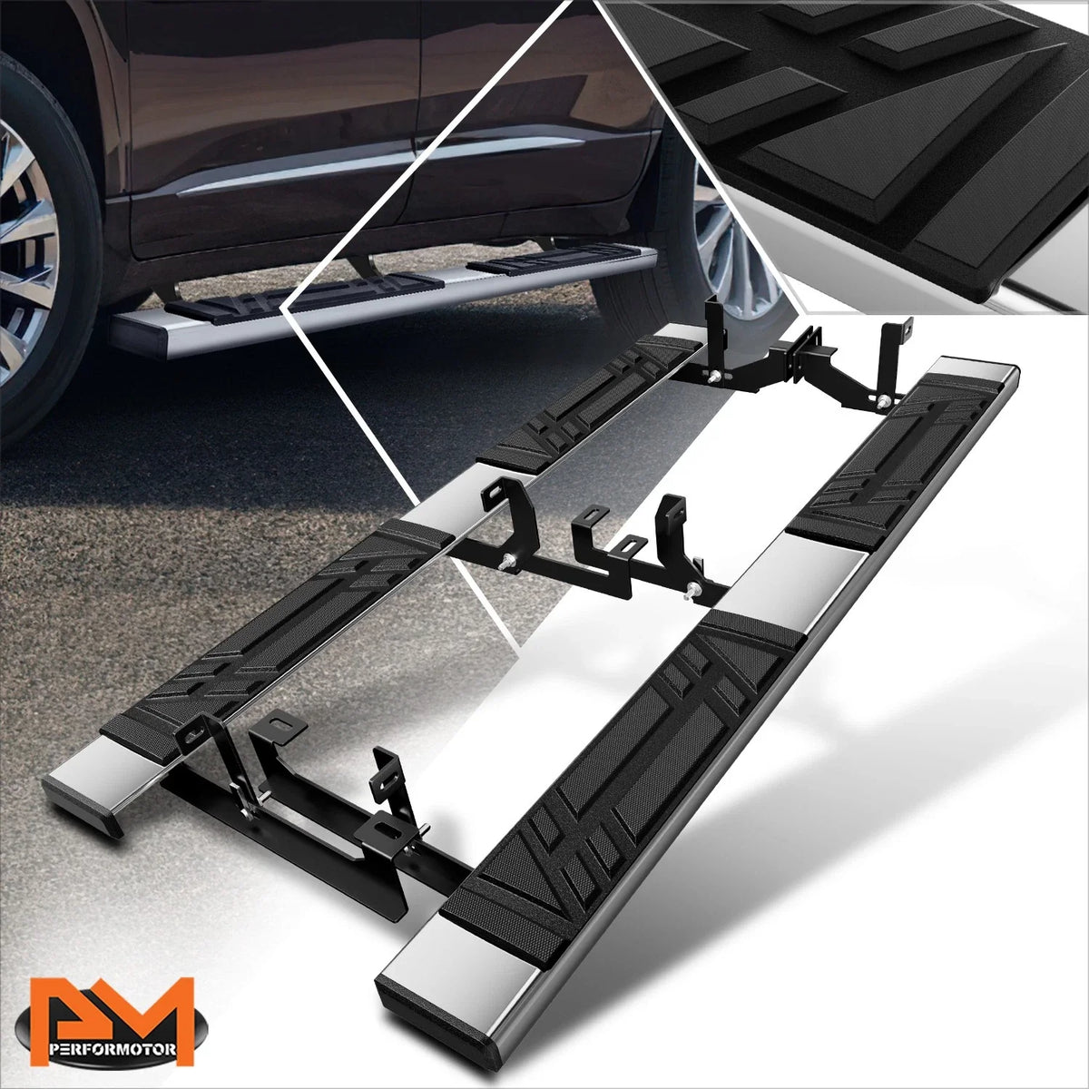 6.5" Stainless Steel Side Step Nerf Bar Running Boards for Chevy Traverse (2018–2022)