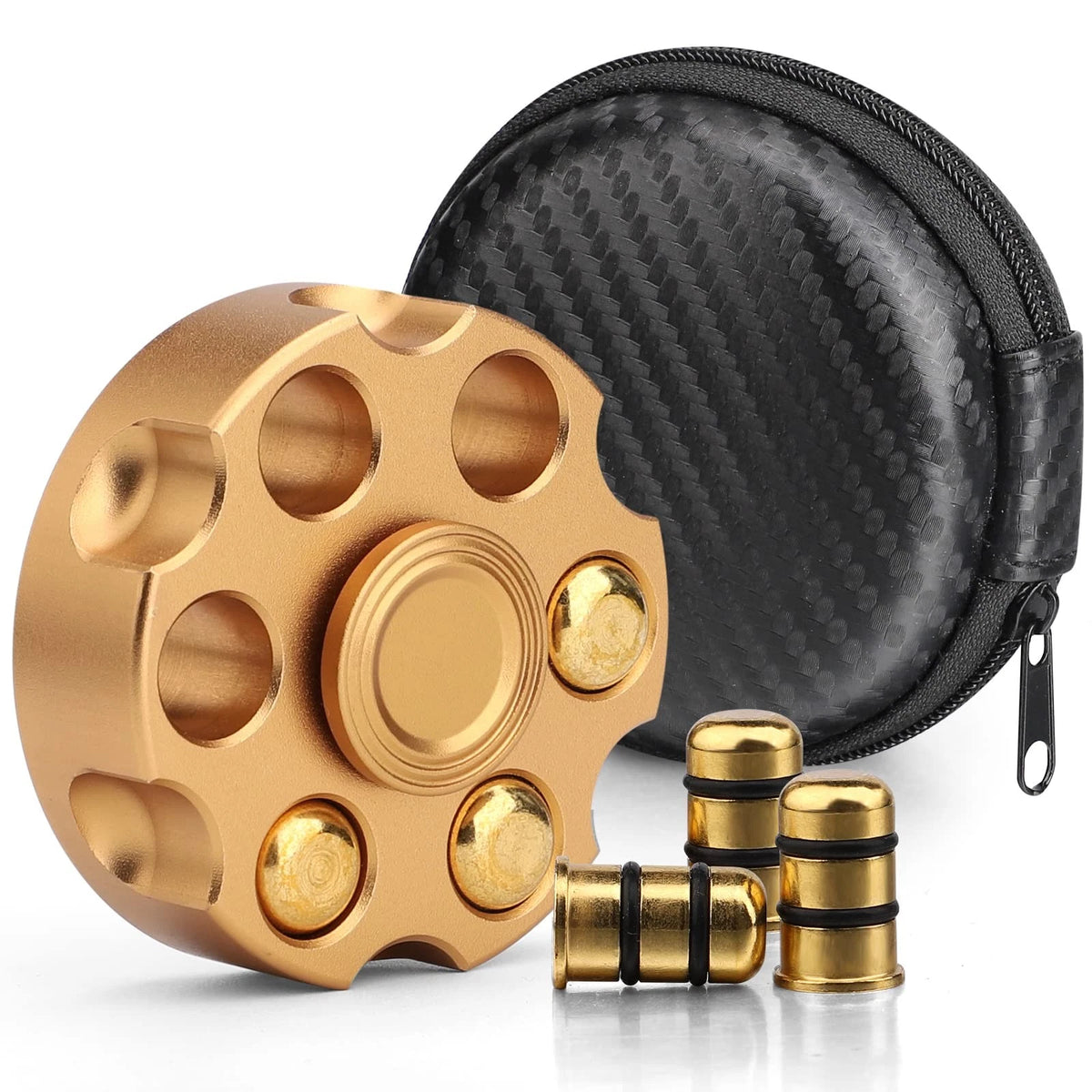 Metal Fidget Spinner Toy - Gold Alloy Hand Finger Cube
