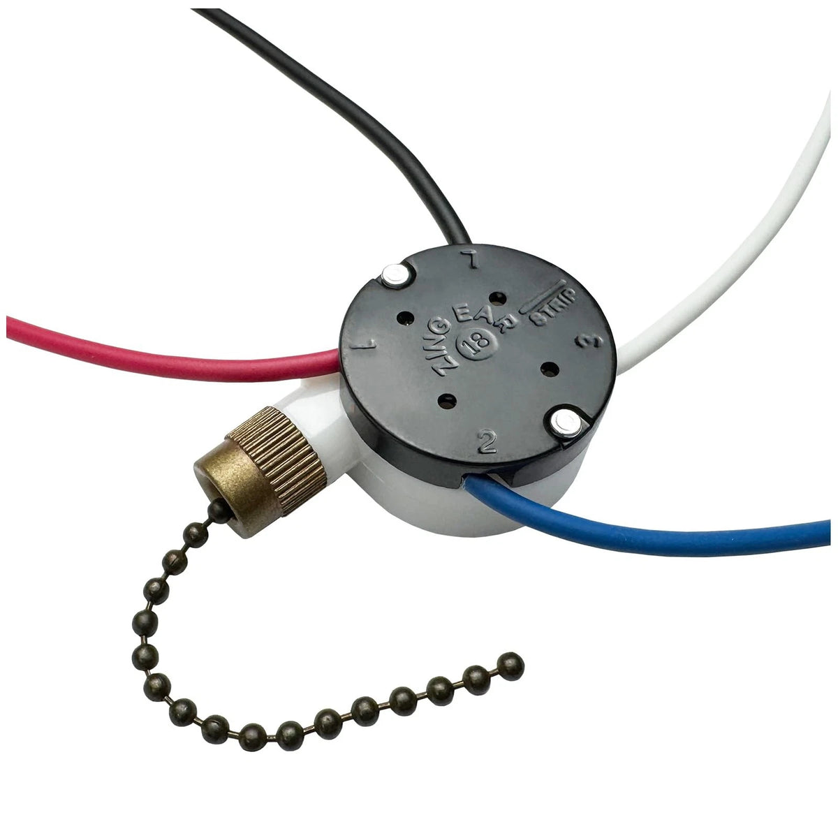 Ceiling Fan Pull Chain Switch for YukiHalu (2010–2023) 3 Speed Antique