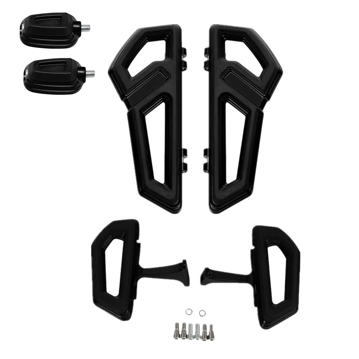 Front & Rear Floorboard Footboards Shifter Pegs for Harley Electra Glide (2000–Up)