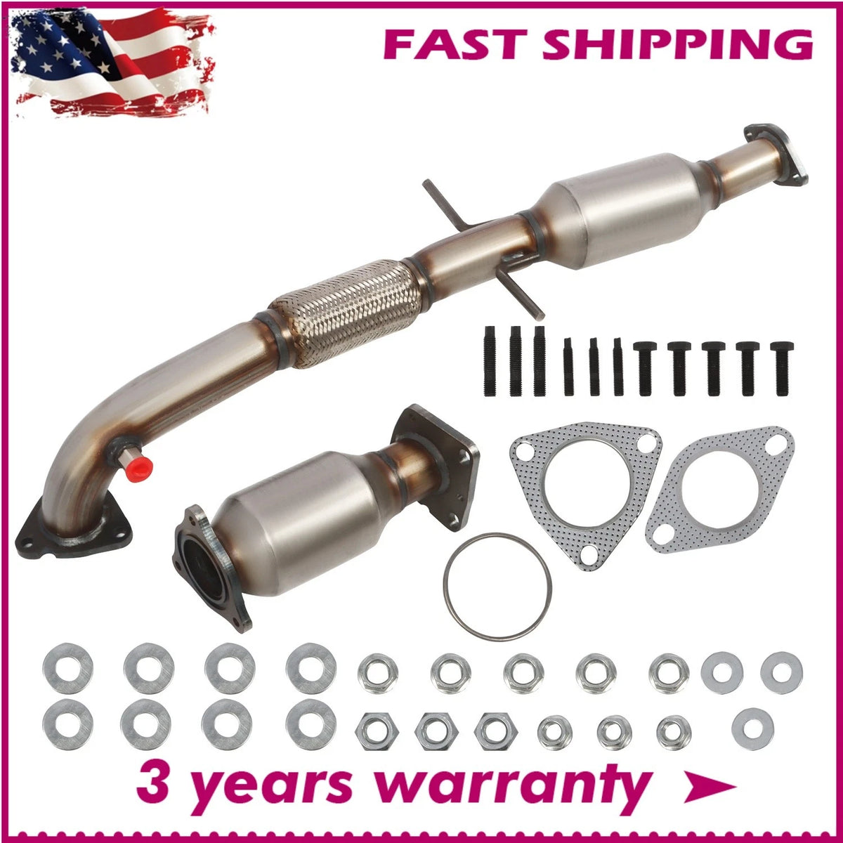 Front and Rear Catalytic Converter for Buick Verano (2012–2017) FCE54937, 16776 54937 19612