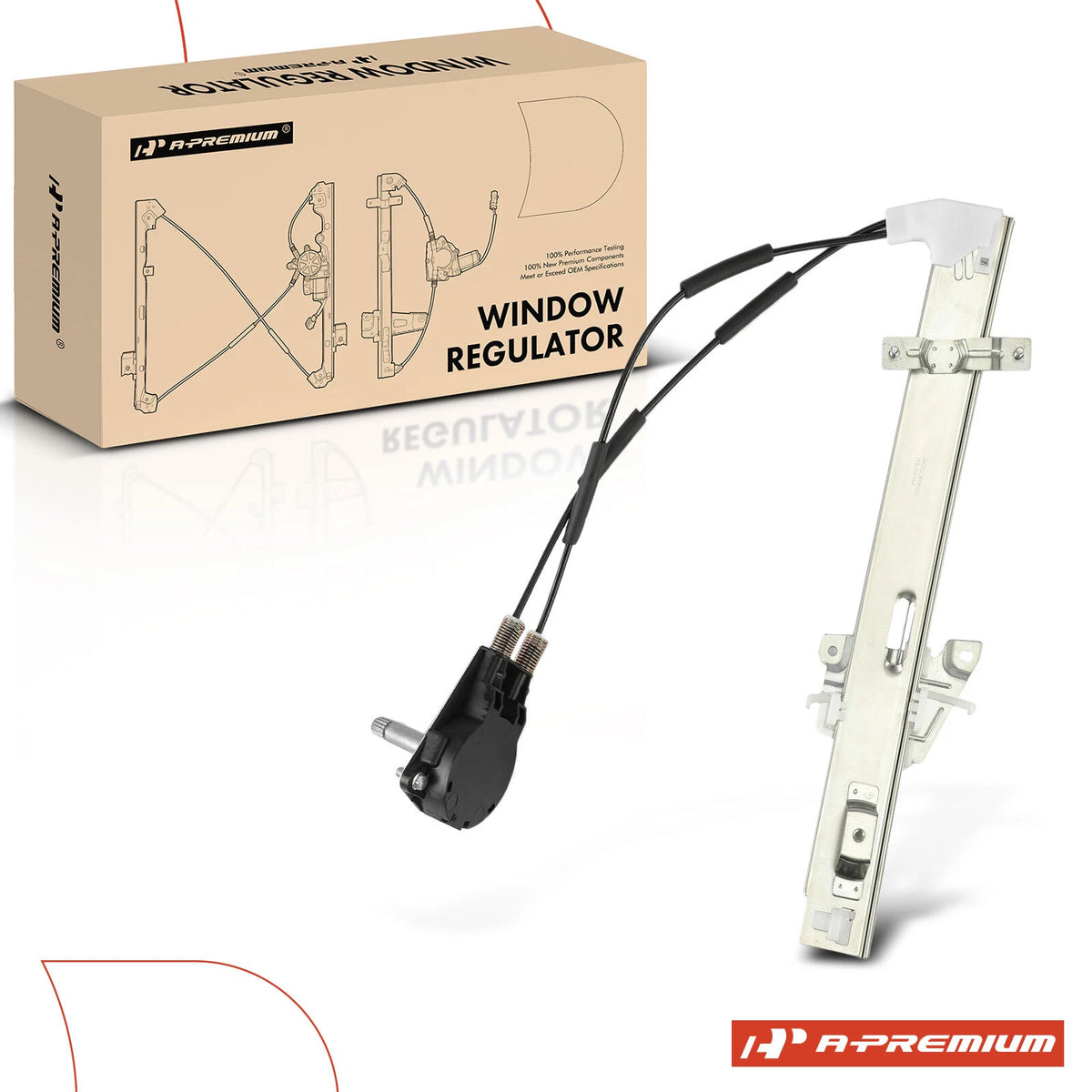 Front Passenger Side Manual Window Regulator for Mazda MX-3 (1992–1995) EA0158560B, 749-144