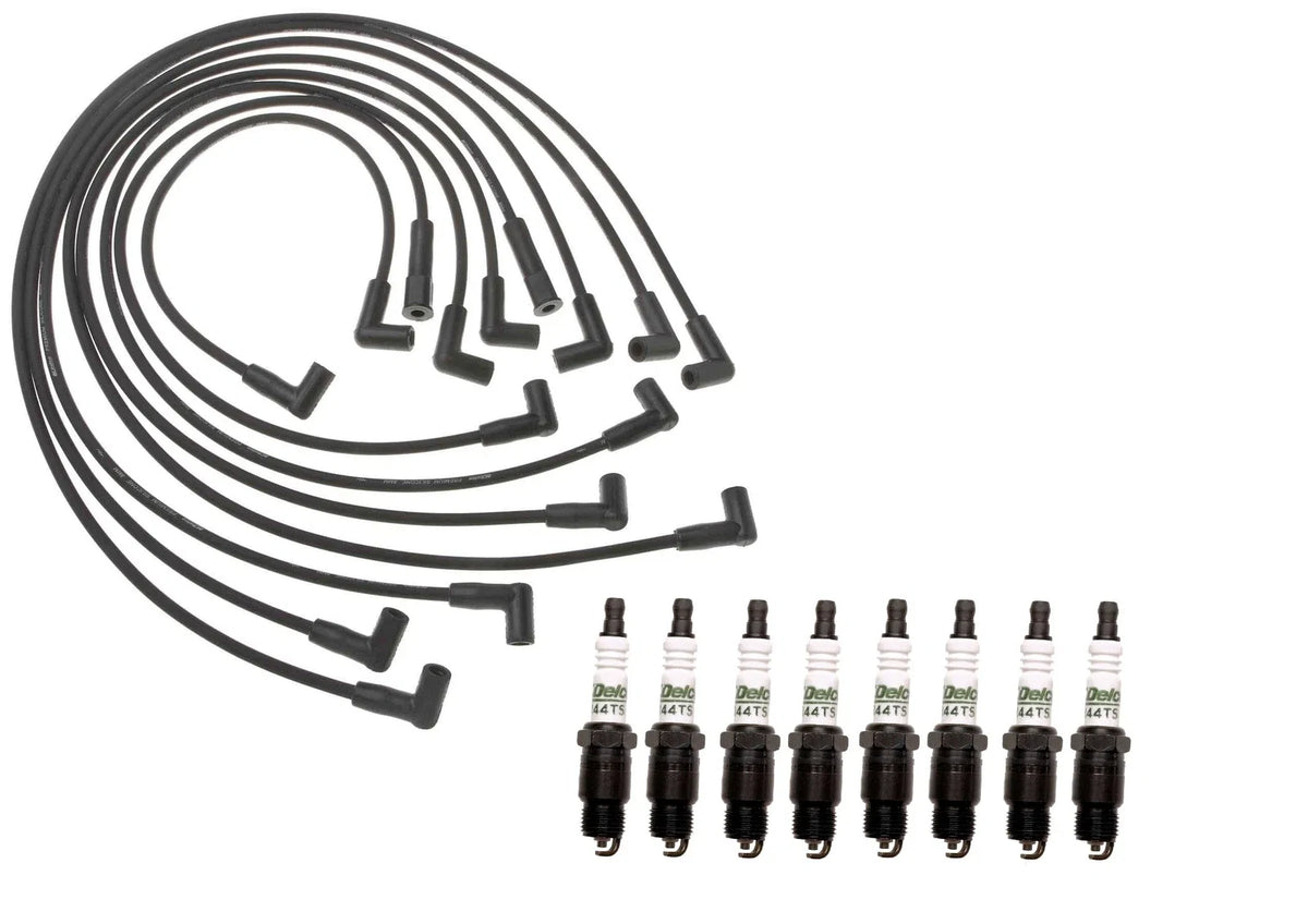 Professional Ignition Wire Set & ACDelco Spark Plugs Kit for Chevy GMC V8