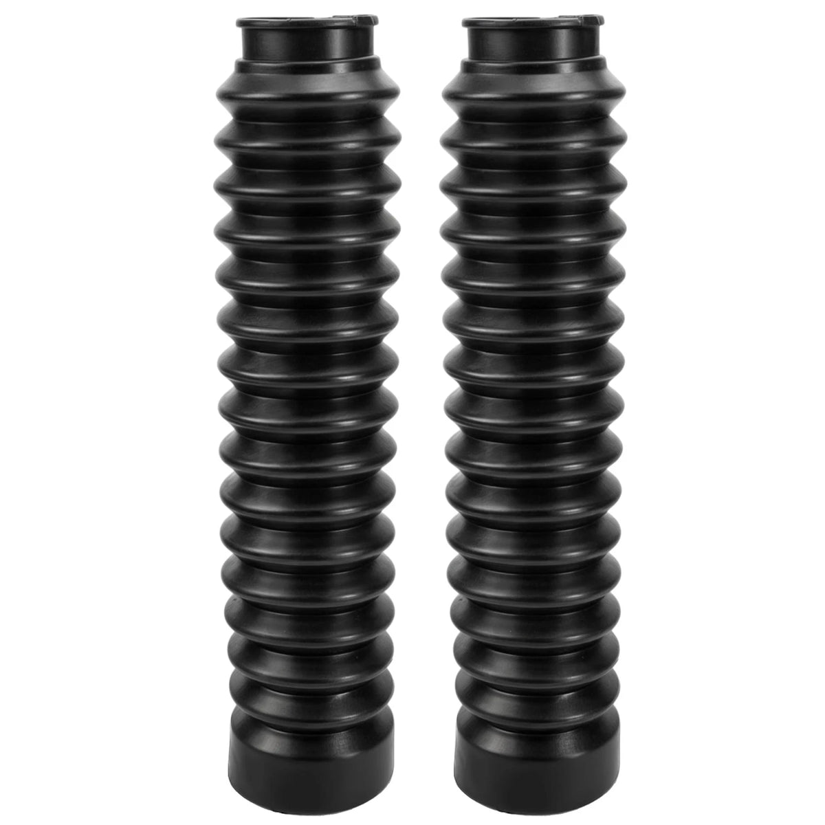 2Pcs Front Fork Gaiters for Motorcycle (30mm Top, 40mm Bottom, 220mm Long)