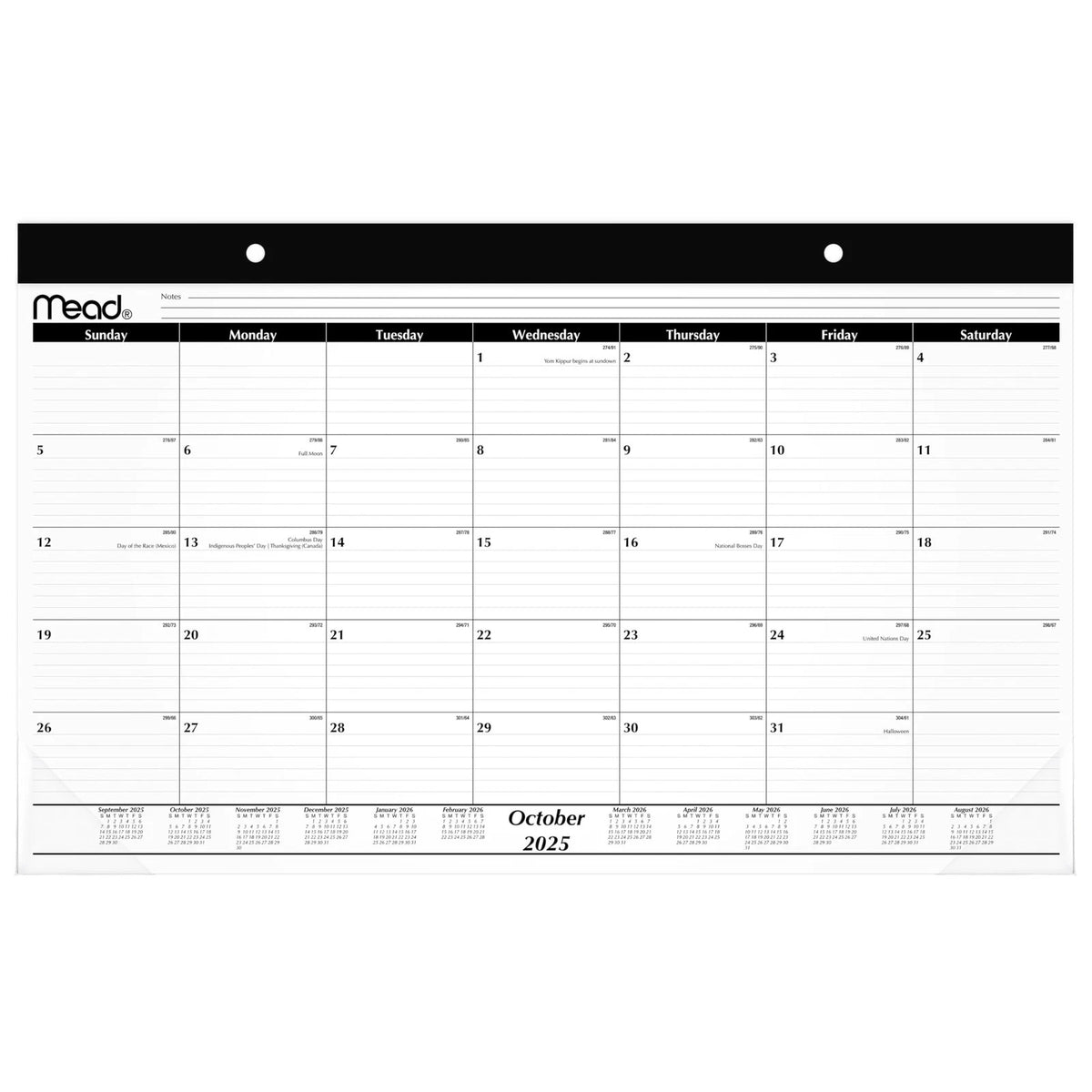 Desk Calendar for Mead 2026 (2026)