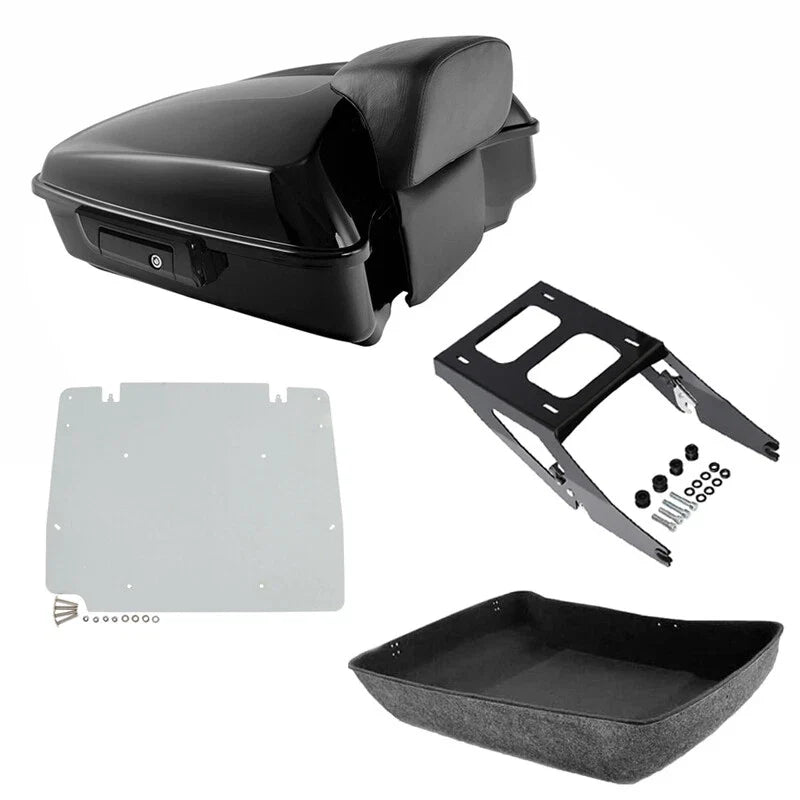 Chopped Trunk Backrest Plate Mount Rack for Harley Sport Glide (2018–2021)