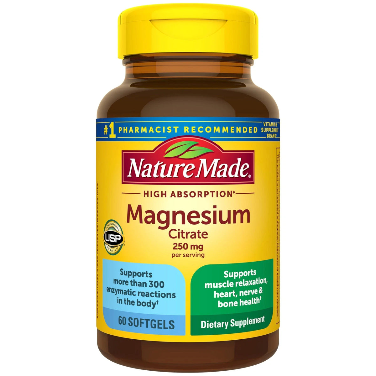 Magnesium Citrate 250 mg for Nature Made (60 Count)
