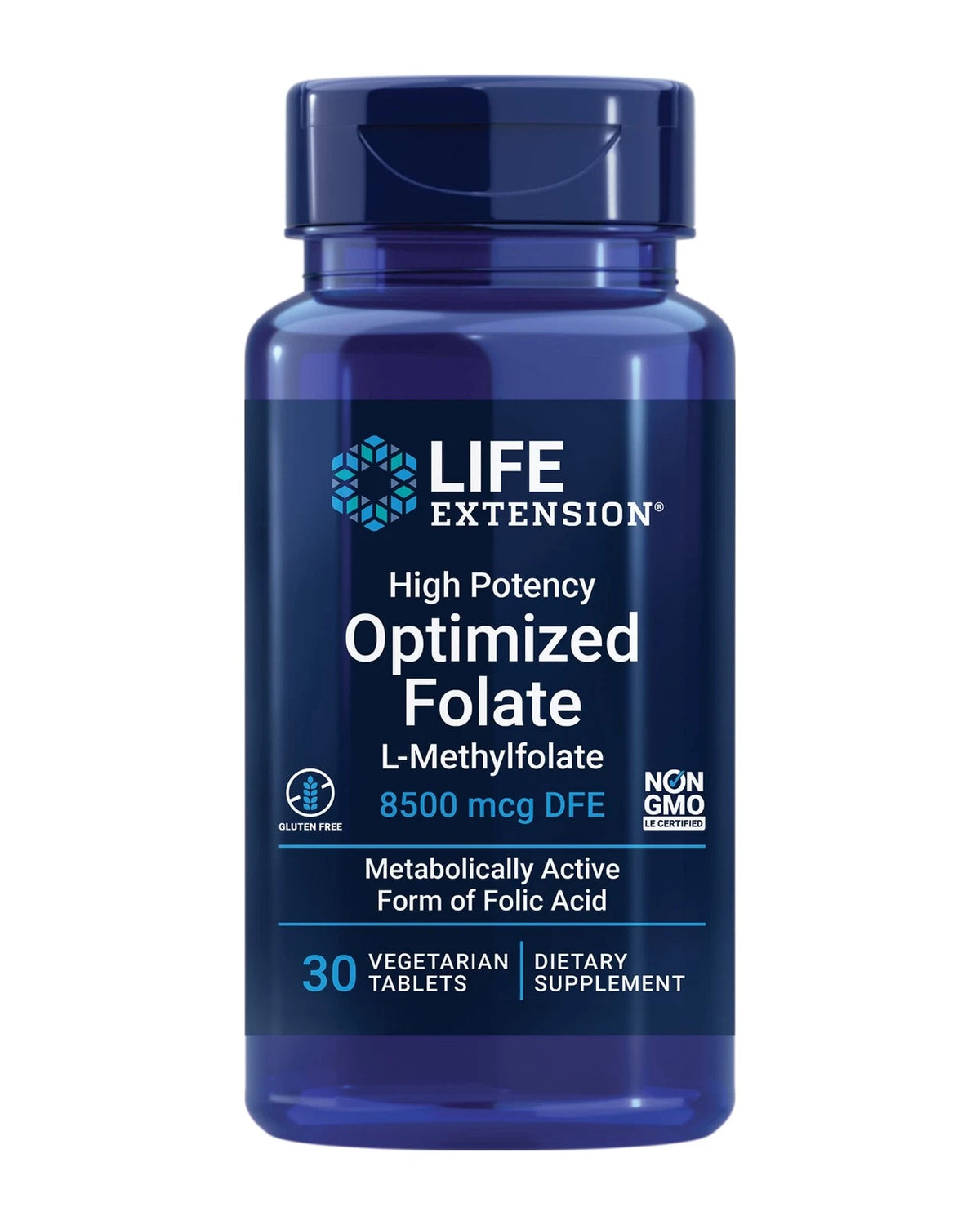 Life Extension High Potency Optimized Folate 30 Count (Pack of 1)