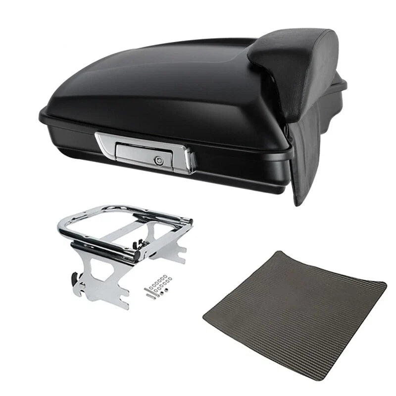 Matte Razor Trunk Pad Mount Rack for Harley Touring Road Glide (1997–2008)