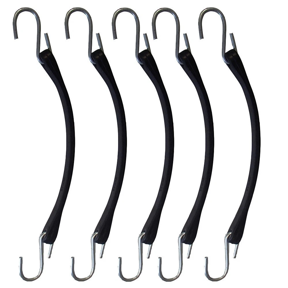 Set of 5 Heavy Duty 9" Bungee Straps for Secure Cargo Storage