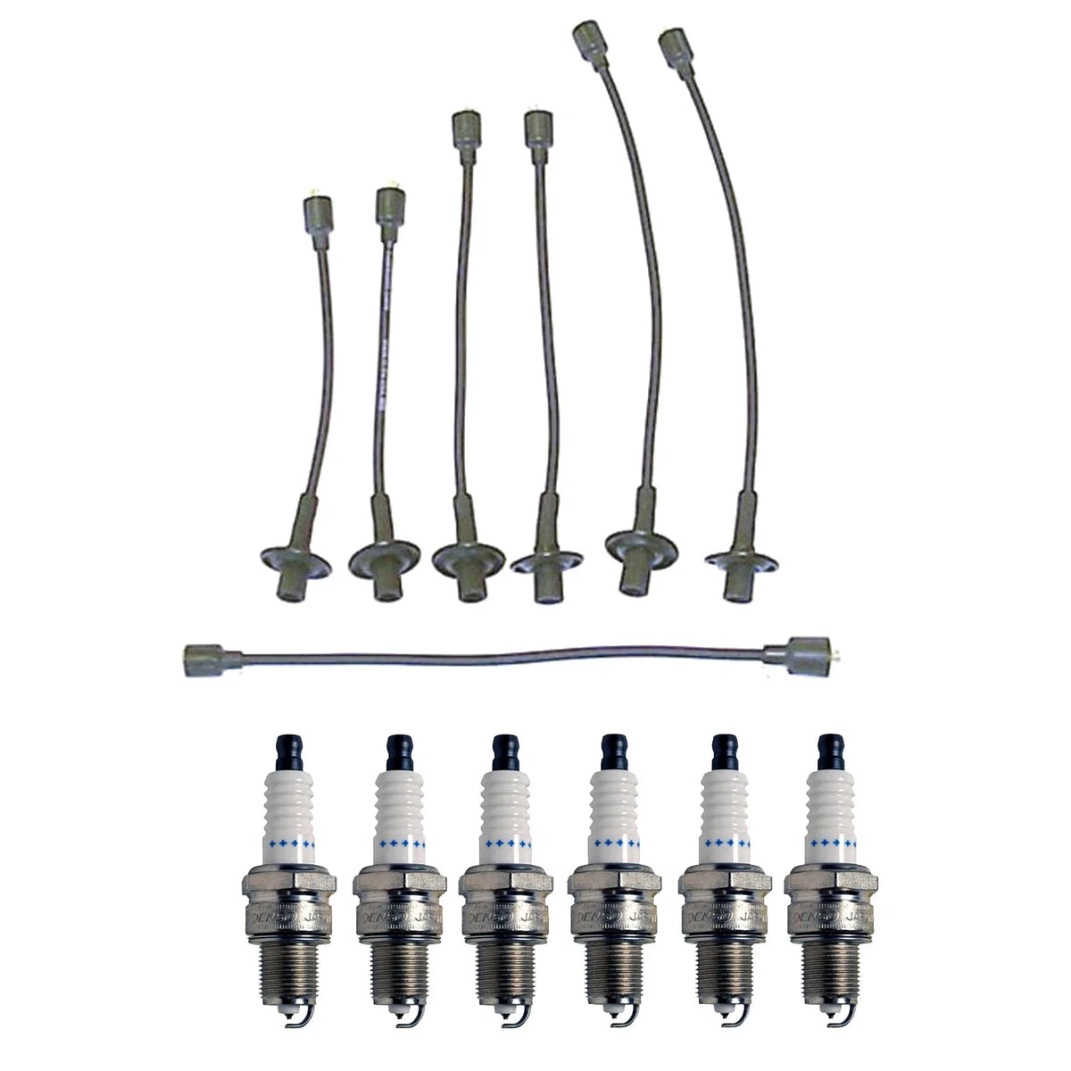 Denso Wire Set & 6 Platinum Spark Plugs for Dodge 3.7L L6 (2002–2009)