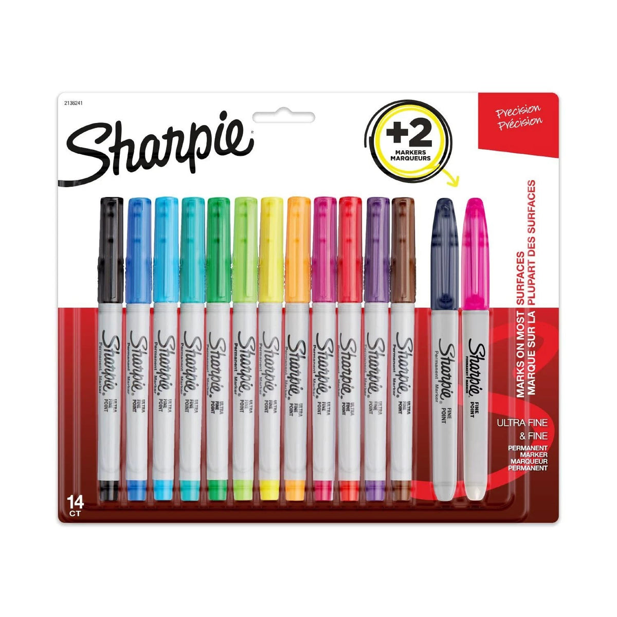 Set of 12 Ultra Fine Permanent Markers for Assorted Uses