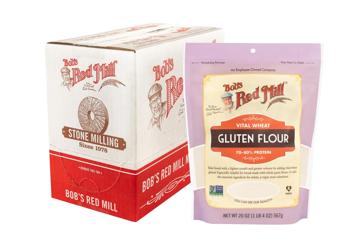 Set of 4 Vital Wheat Gluten Flour 20oz for Vegan Keto Diet