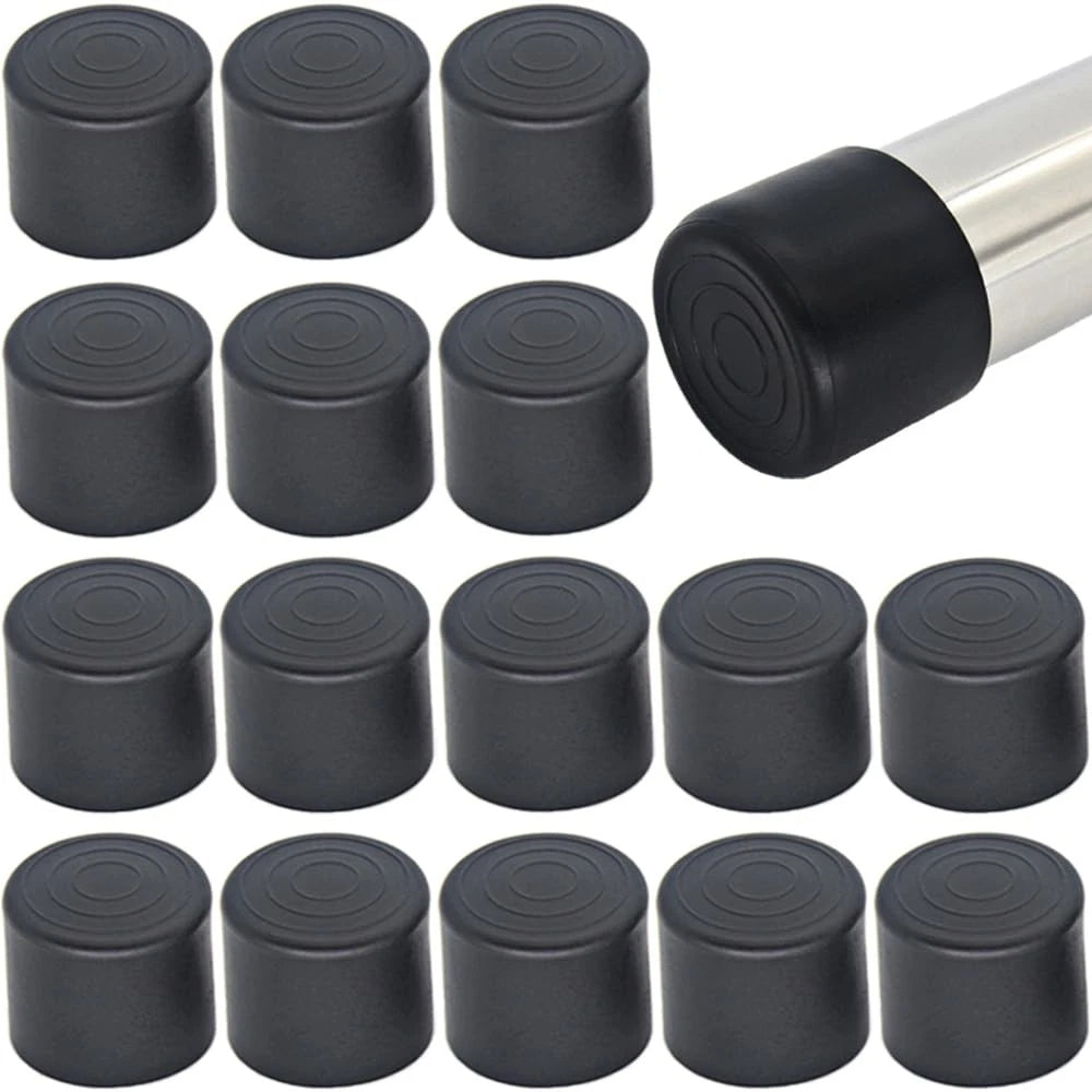 16Pcs 1 Inch Round Rubber Chair Leg Tips for