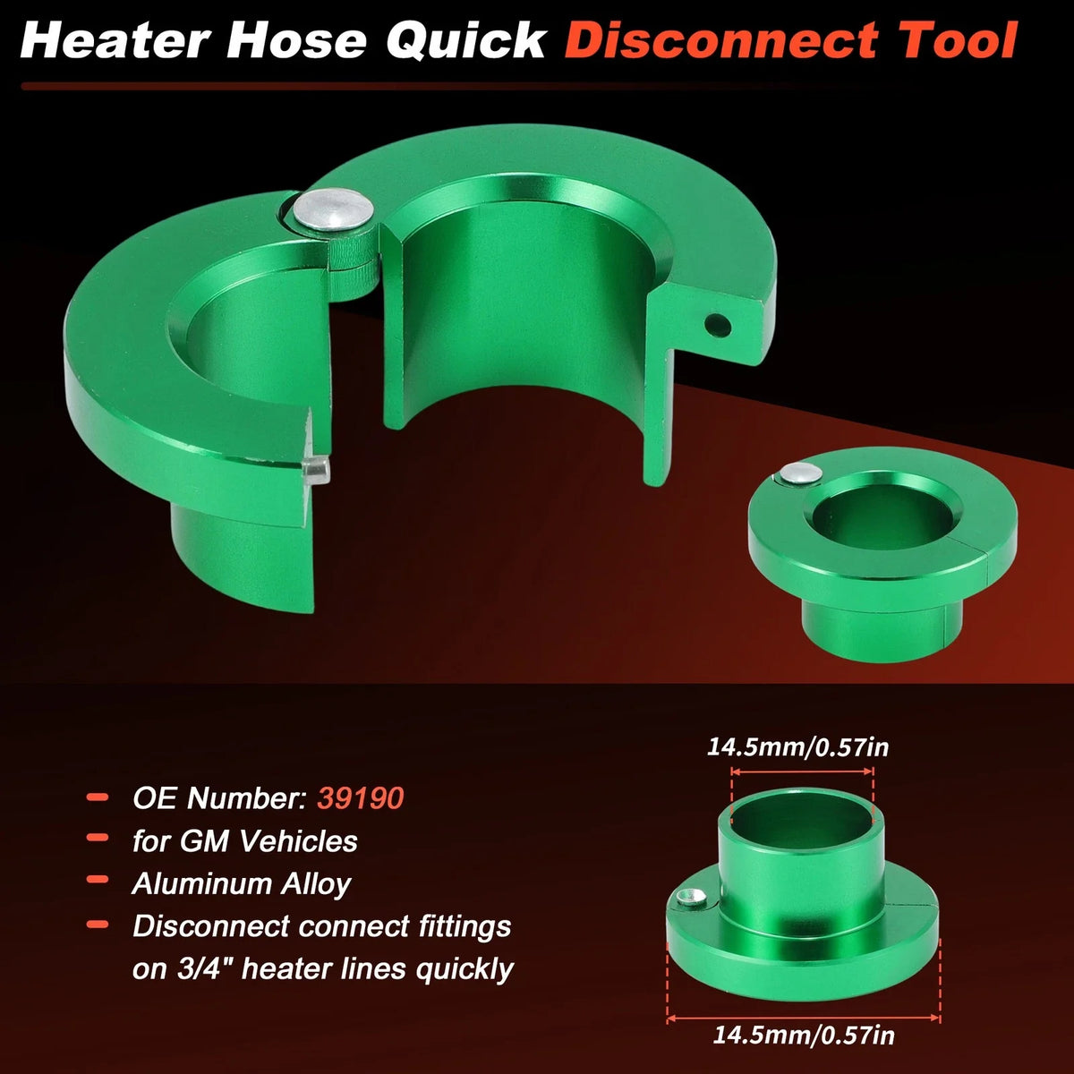 HVAC Heater Hose Connector 800-409HP for Ford GMC Chevrolet