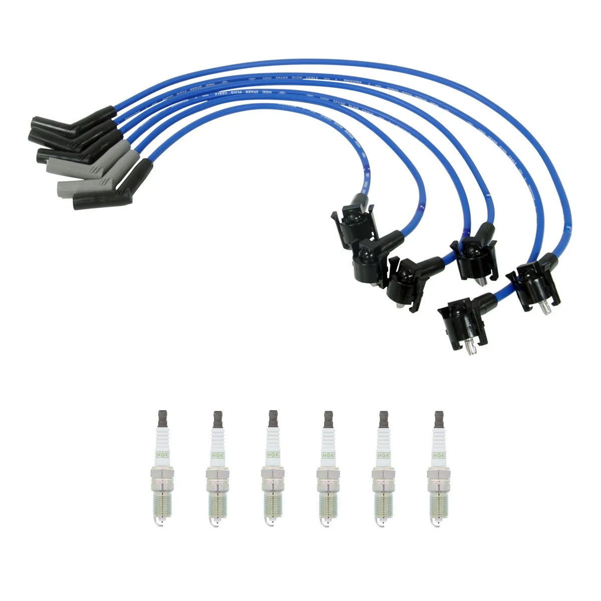 NGK Wire Set & 6 G-Power Platinum Spark Plugs Kit for B3000 Ranger (1994–2009)