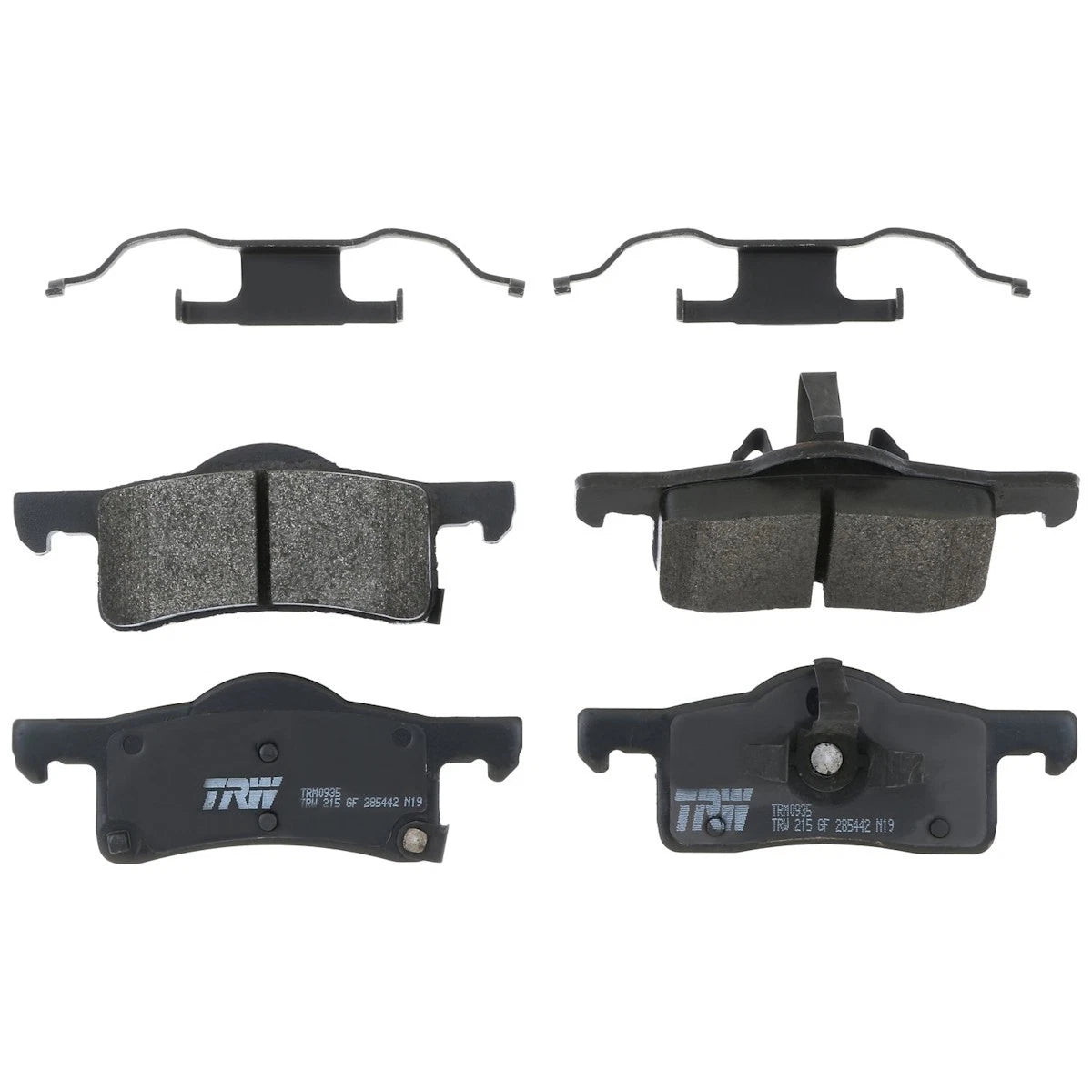 2X Brake Pad Set Rear for Ford Expedition Navigator (2003–2006) TRM0935