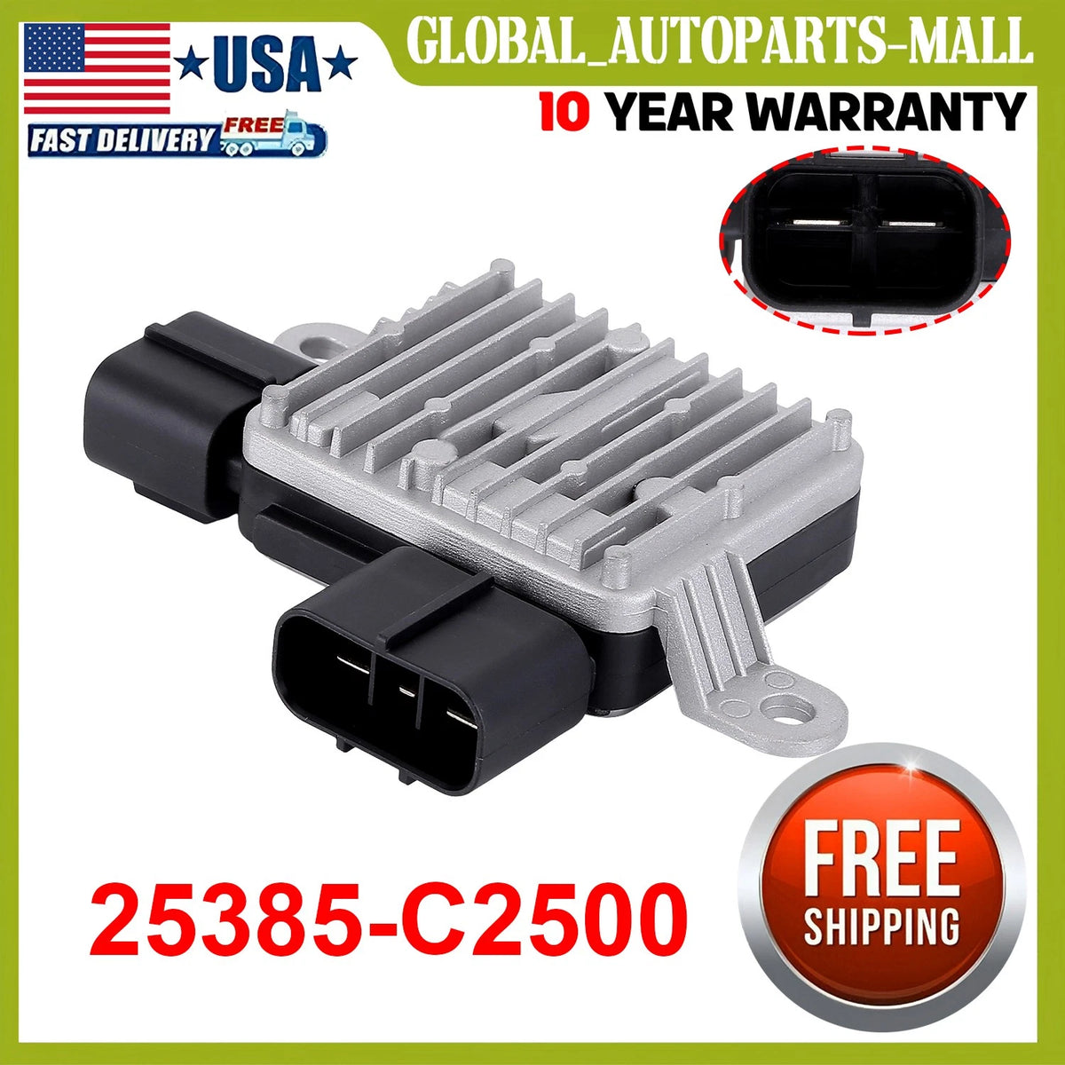 Cooling Fan Control Module for Hyundai Sonata (2015–2017) 25385-C2500