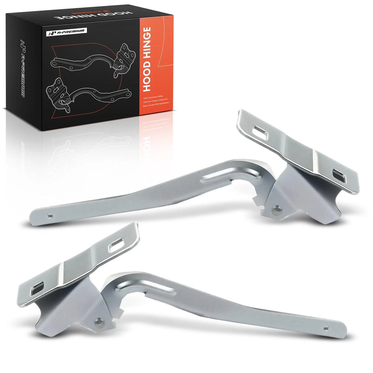 2X Hood Hinge for Nissan Versa (2007–2012) - 65401ED00A, 65400ED00A, NI1236128, NI1236127