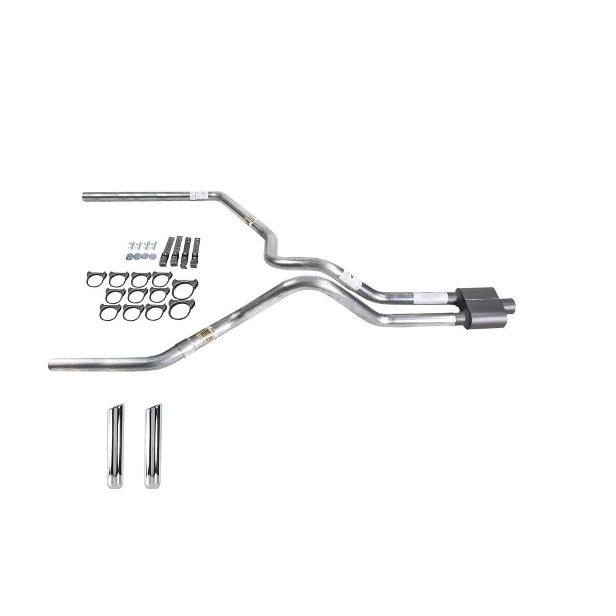 Dual Exhaust 2.5" MA Pipe & 1 Chamber Muffler for Silverado (2007–2013)