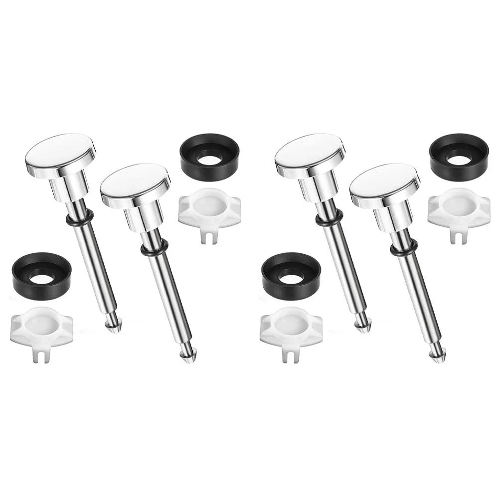 Bathtub Spout Diverter Repair Kit for Universal Fit (4-Pack) Chrome