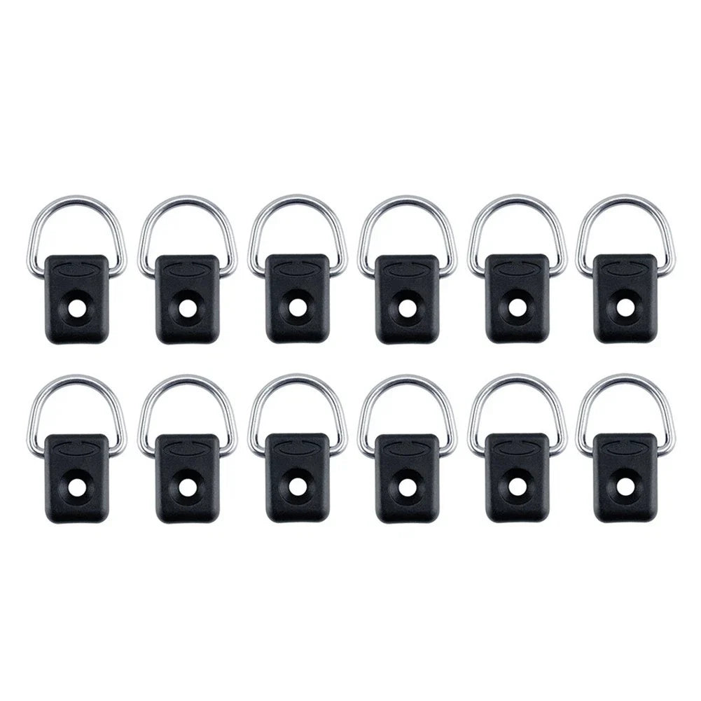 Set of 12 D Ring Tie Down Loops for Kayak and Boat