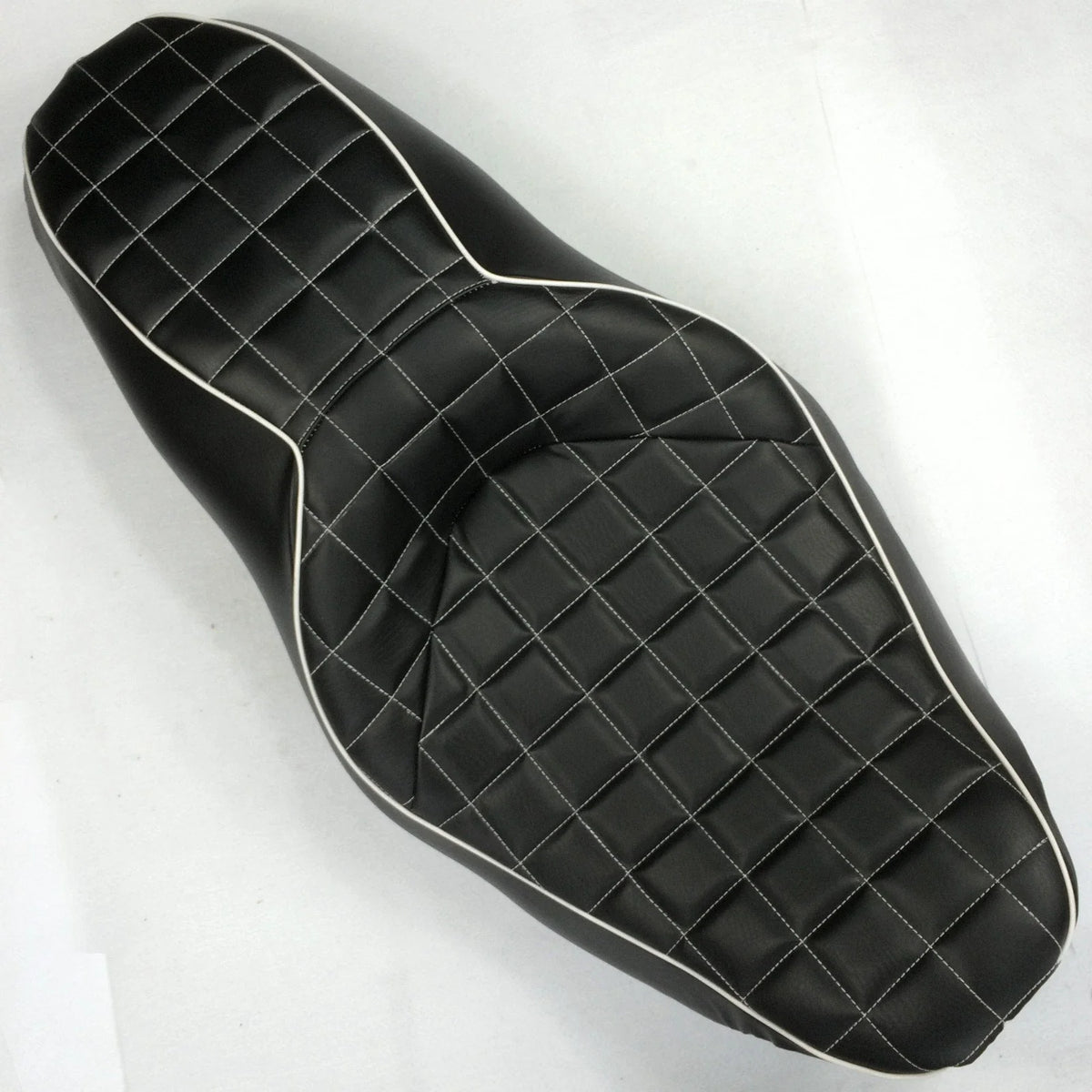 Custom 2-Up Check Style Seat for Harley FLHR FLHX (2007–2015)