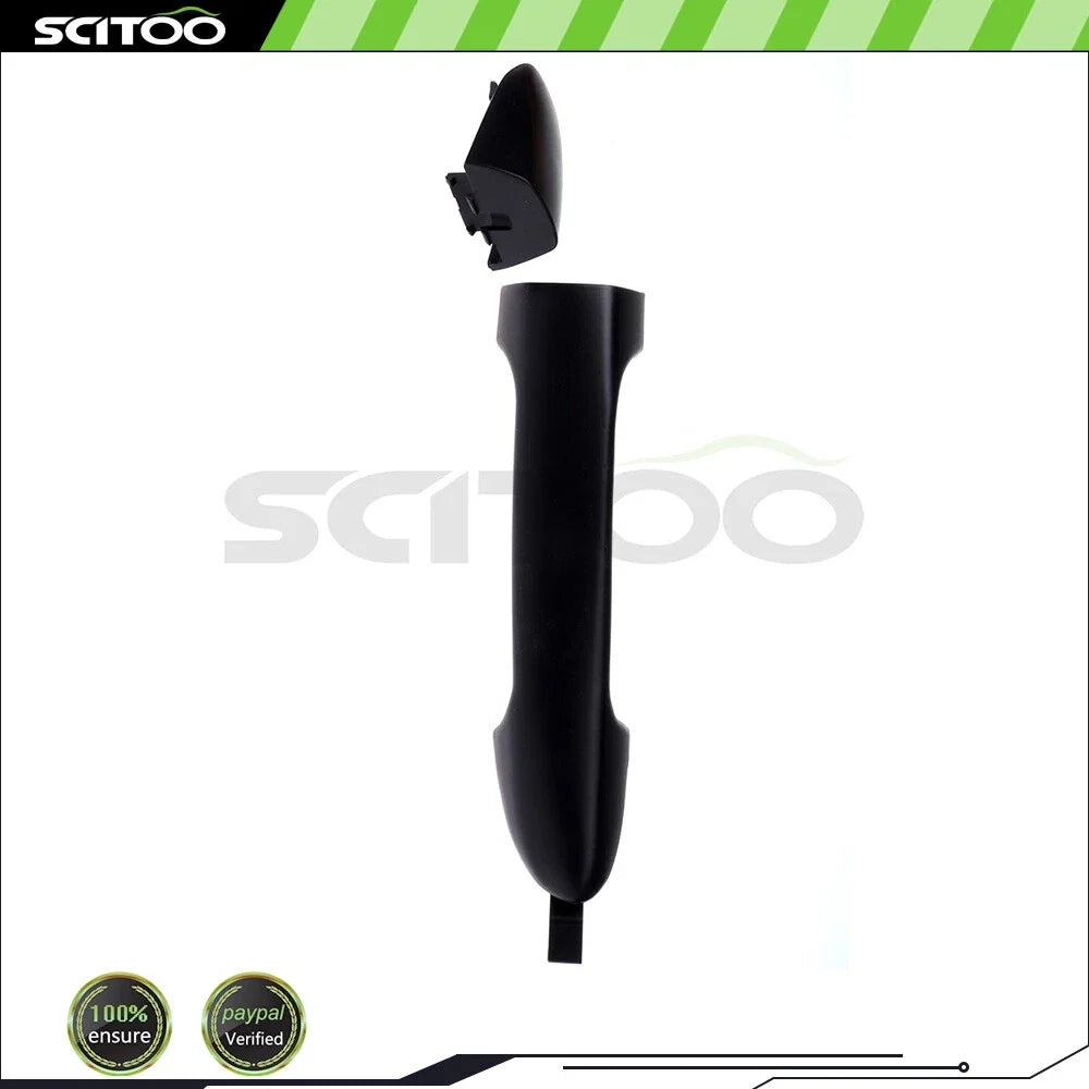 Outside Door Handle for Kia Spectra (2004–2009) - Black, Rear Left Driver
