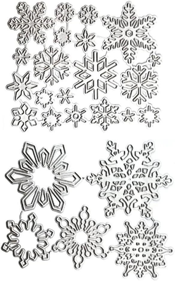 25 PCS Snowflake Dies for Card Making (2.83 x 3.74 inches)