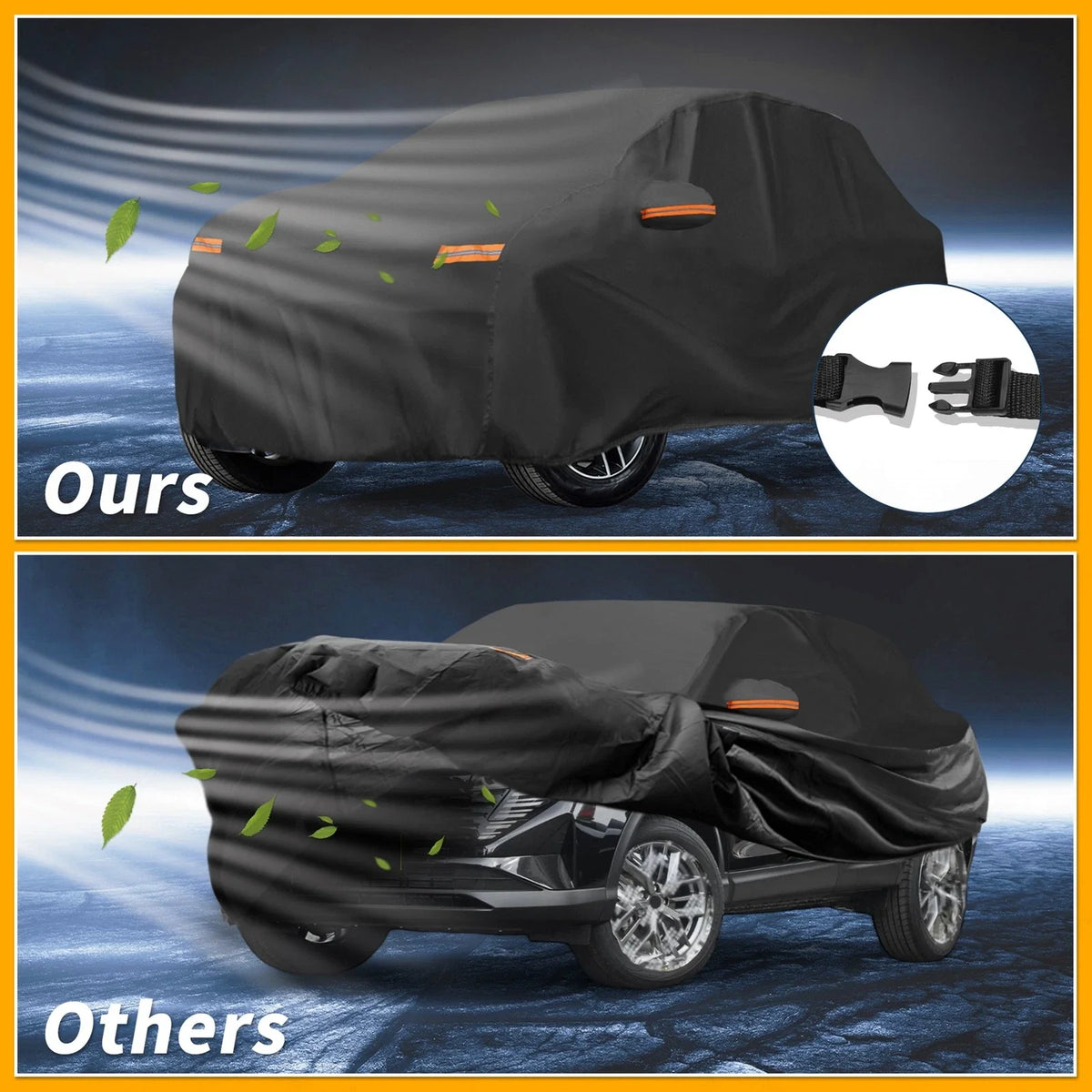 Waterproof Car Cover for Nissan Qashqai (210D-PU, Black)