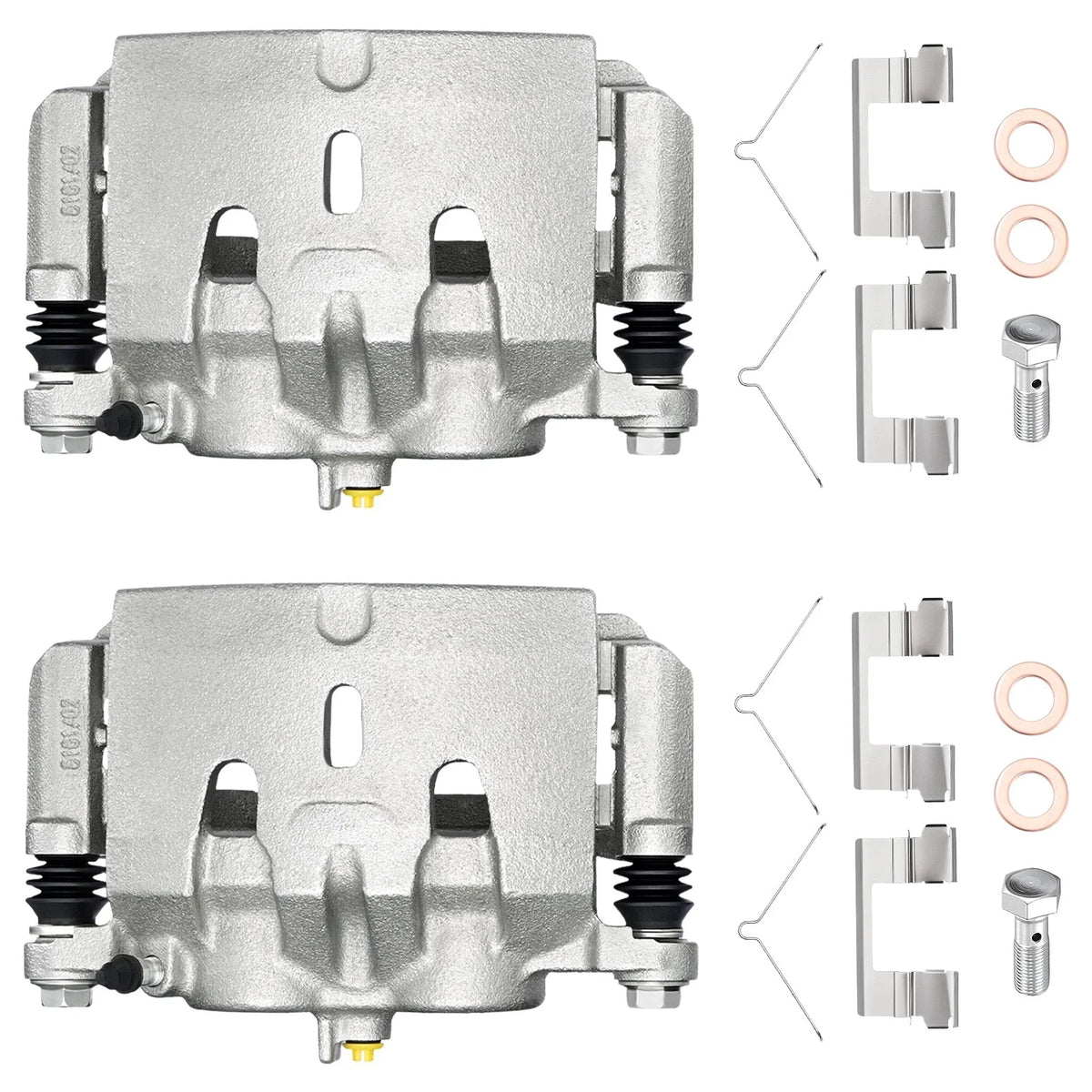 Front Brake Calipers Pair for Acura MDX (2014–2019), Honda Pilot (2016–2021), Ridgeline (2017–2020)