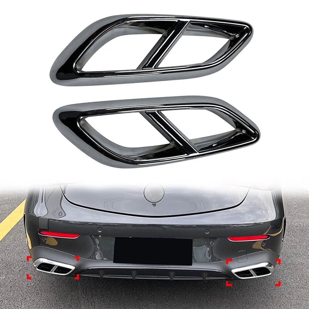 Rear Throat Exhaust Pipe Outlet Cover Trim for Mercedes-Benz CLE Coupe (2024)